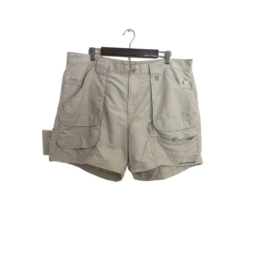 COLUMBIA‎ PFG Nylon Shorts Omni Shade Beige 40W